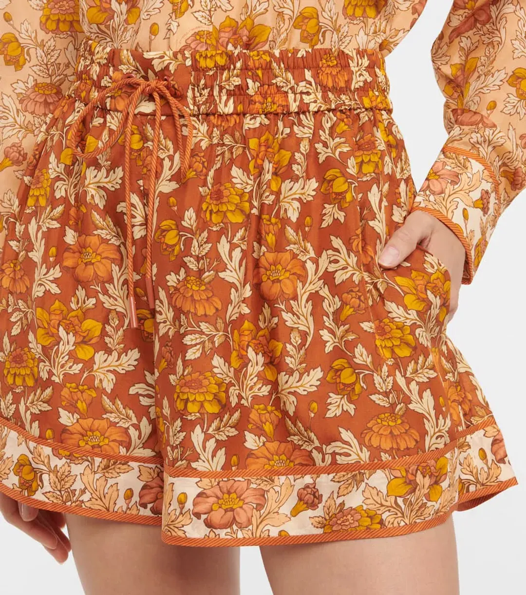 Zimmermann Andie Relaxed Shorts Print Size 0 / AU 8 for rent on The Volte - main image