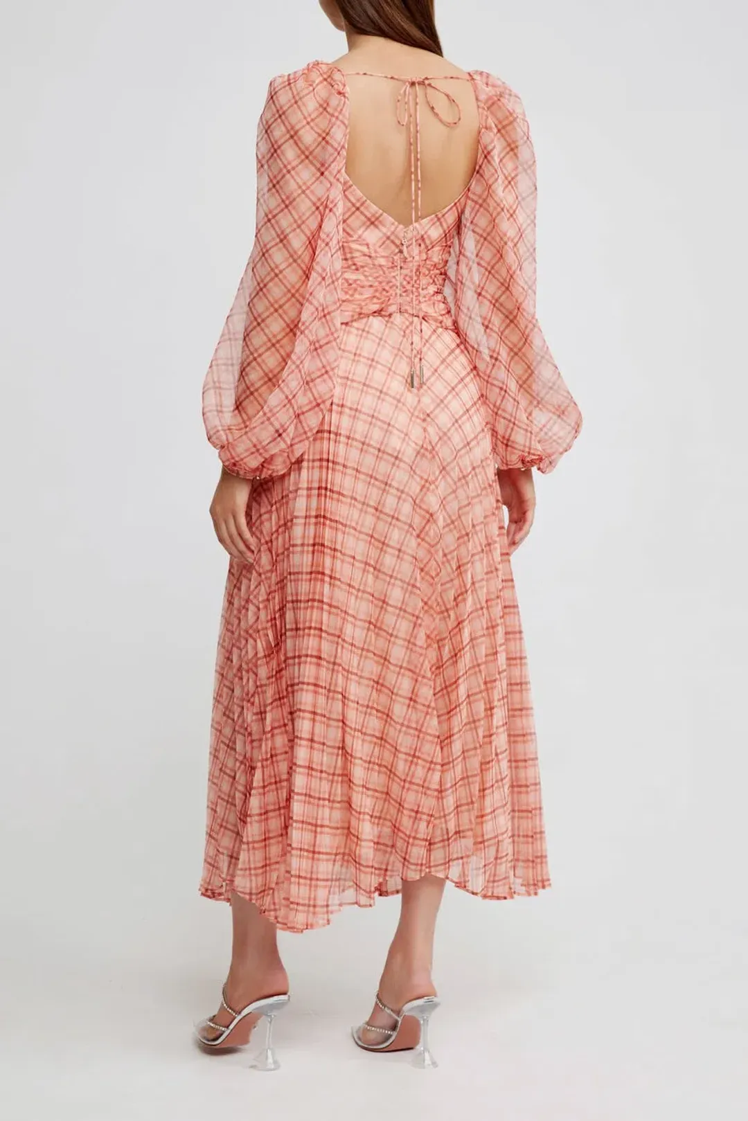 Acler Mattison Dress Peach Size 6 for rent on The Volte - main image