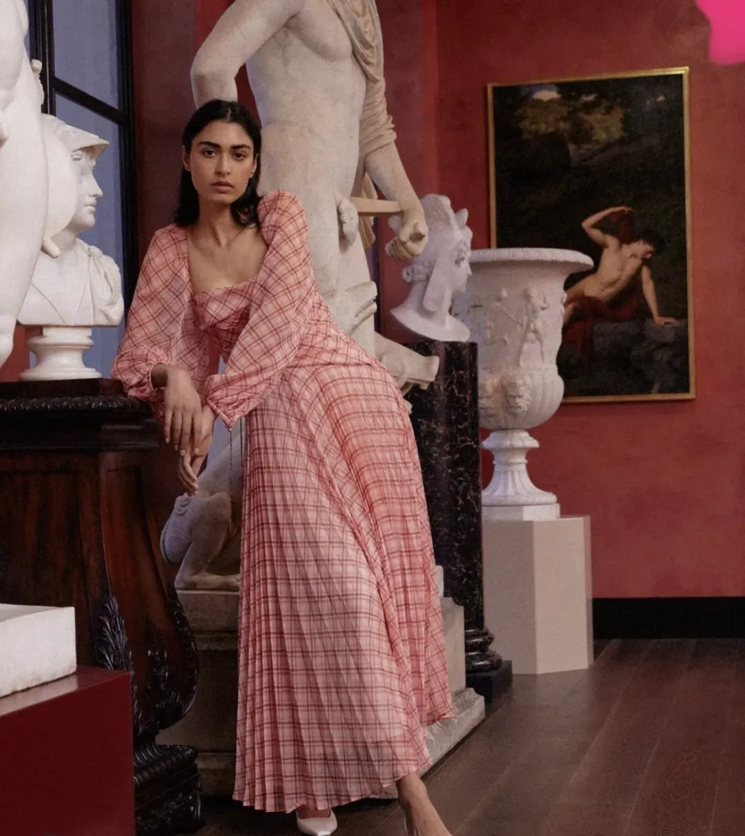 Acler Mattison Dress Peach Size 6 for rent on The Volte - main image