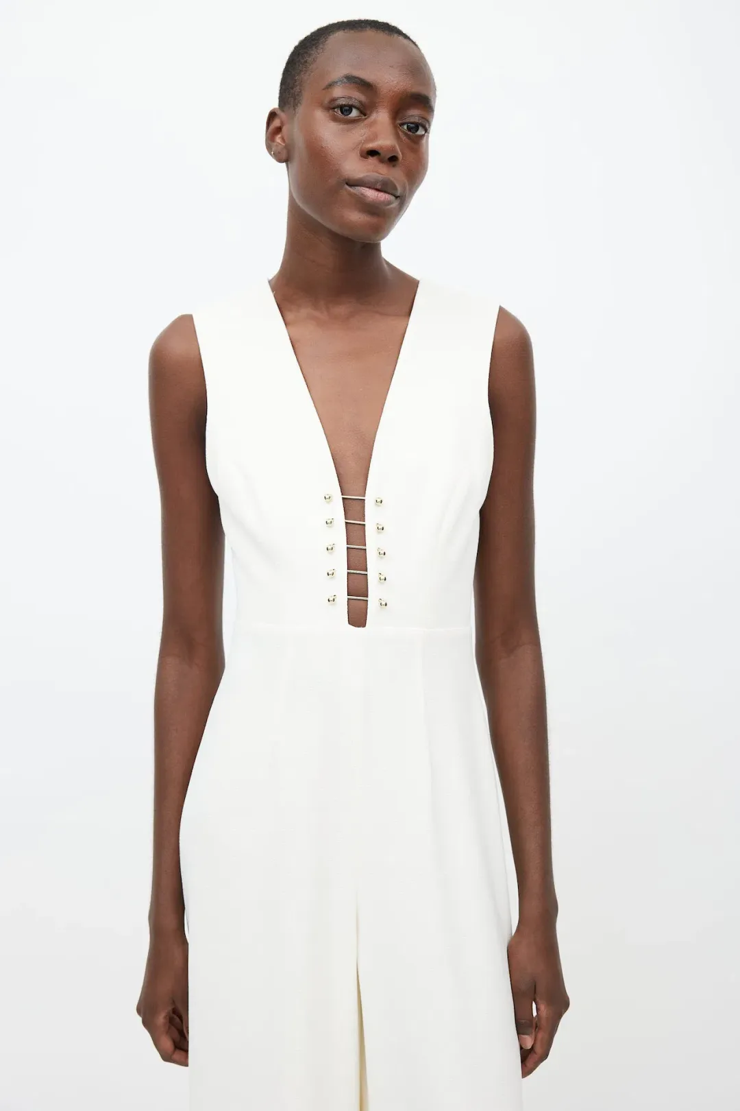 Zimmermann Baton Jumpsuit Pearl Size 8 for rent on The Volte - main image