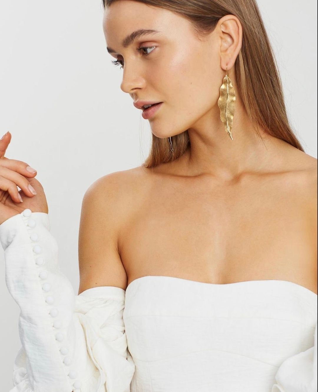 Asilio Off the Shoulder Mini Volume Sleeve Dress size 10 for rent on The Volte - main image