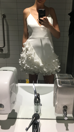 Talulah Golda Ruffle Dress - Ivory for rent on The Volte - image 3