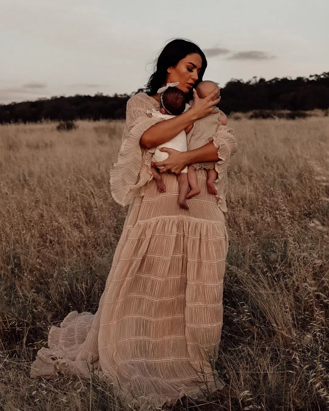 We Are Reclamation Wonderment and Awe Gown Beige One Size Fits Most (Aus 6-16) for rent on The Volte - main image