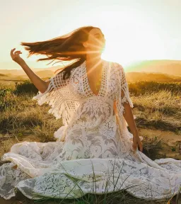 We Are Reclamation 'Bewitched By Boho' Gown White Size 20 for rent on The Volte - image 2