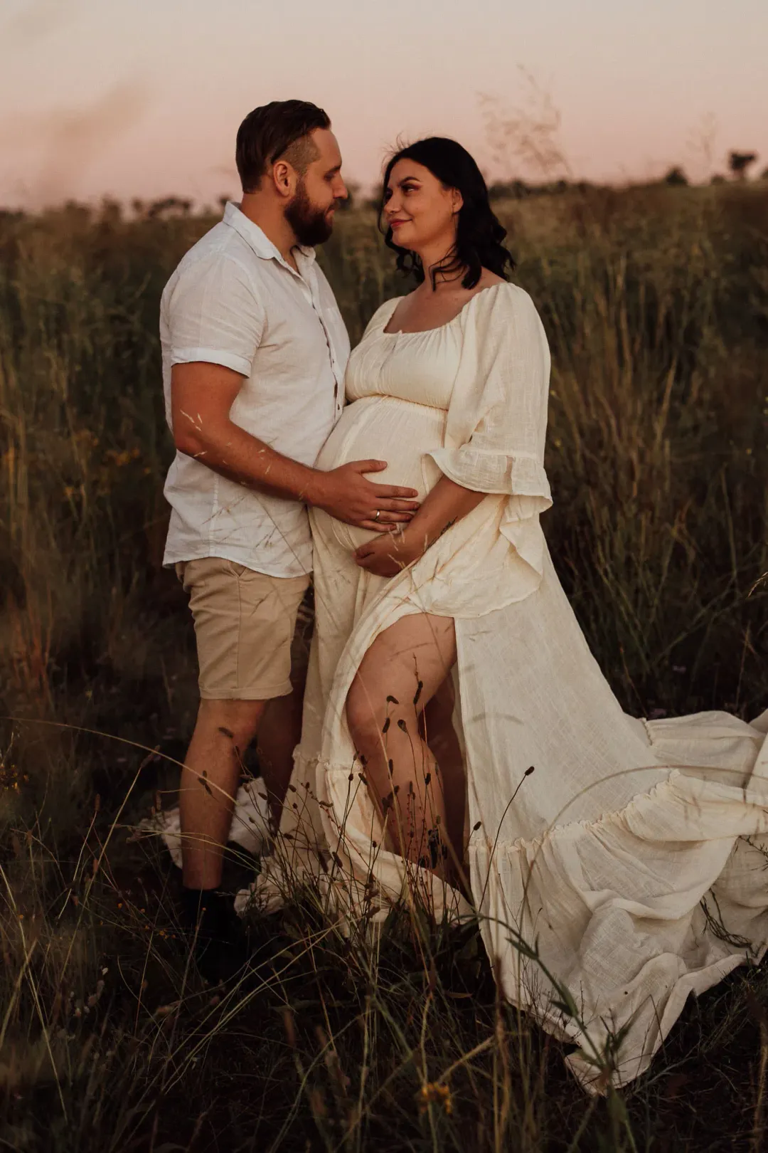 We Are Reclamation Ruffle Me Open Gown Buttercream - One Size Fits Most (Aus 8-22) for rent on The Volte - main image