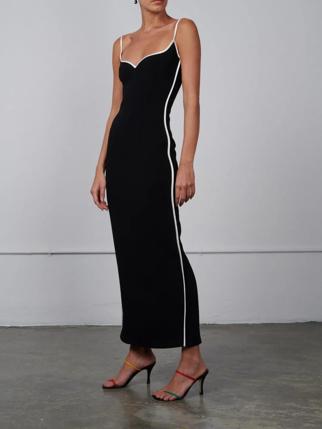 Paris Georgia Heart Maxi Dress Black Size 8 for rent on The Volte - main image