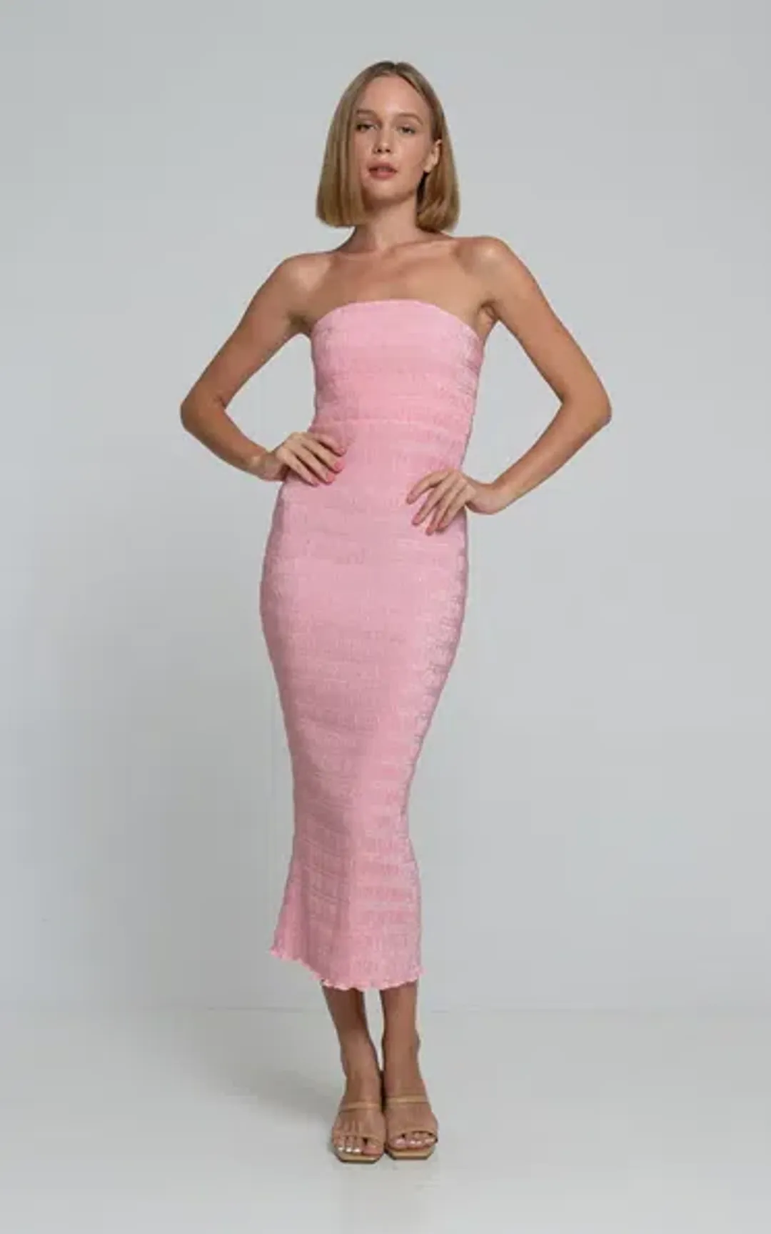 L'idee Aurore Gown Pink Size 8  for rent on The Volte - main image