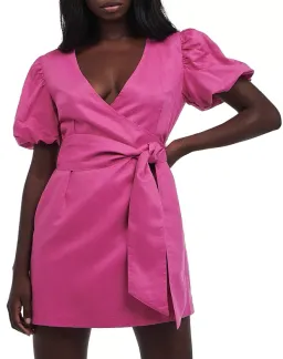 Charlie Holiday Marguax Wrap Dress Pink Size 6 for rent on The Volte - image 2