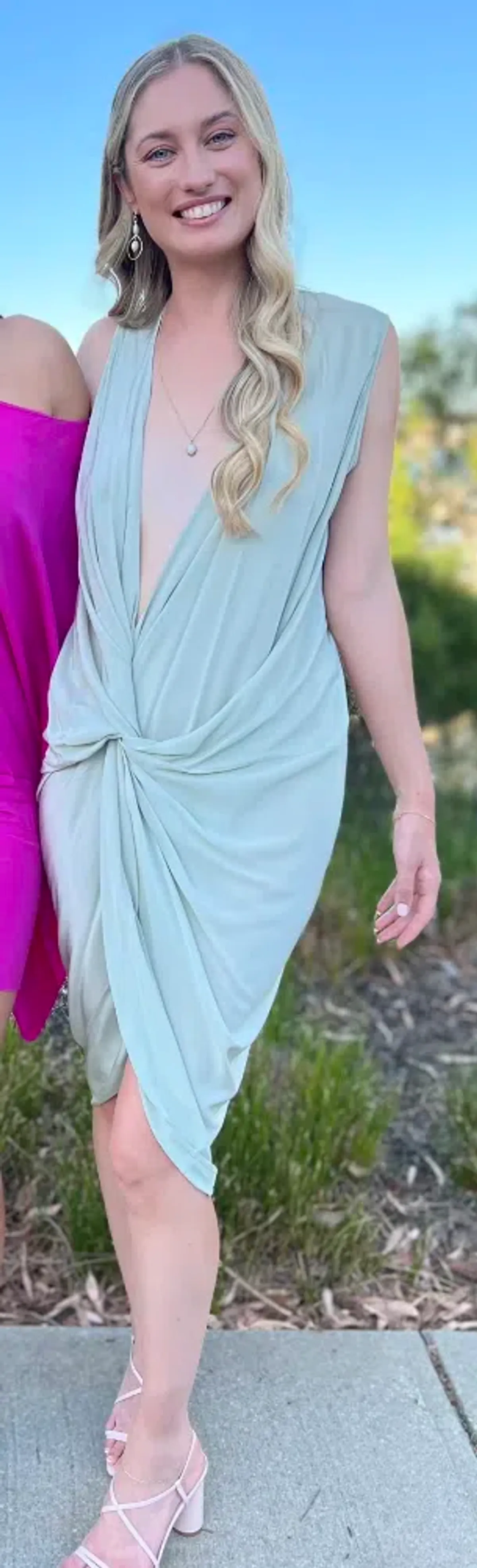 One Fell Swoop Elana Dress Green Size 8 for rent on The Volte - main image