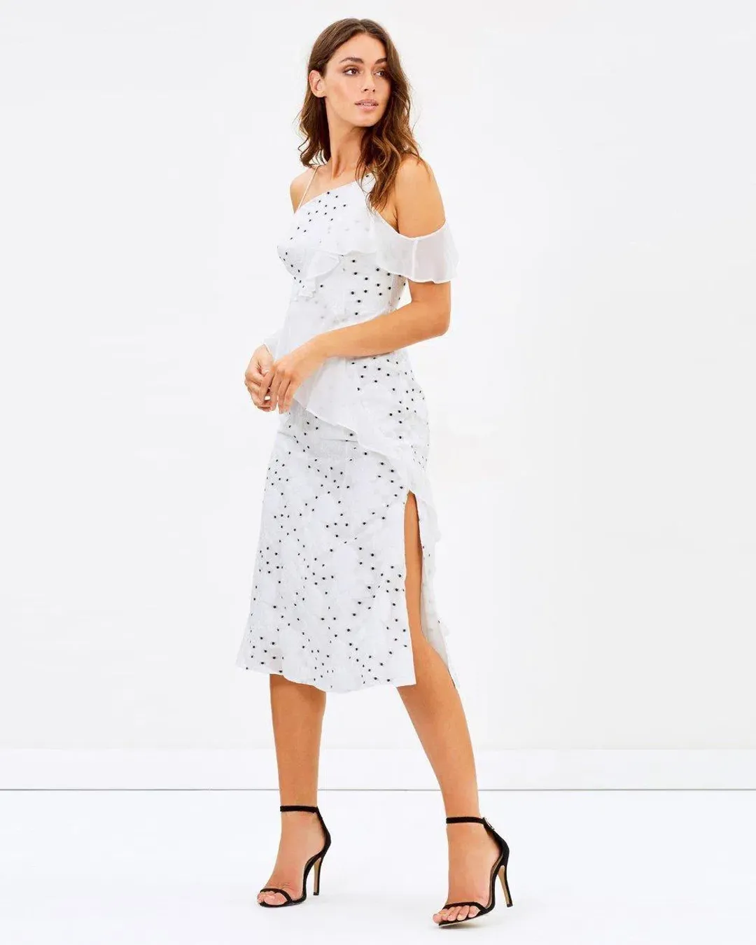 La Maison Talulah Associates Midi Dress White Size XS/ AU 6 for rent on The Volte - main image