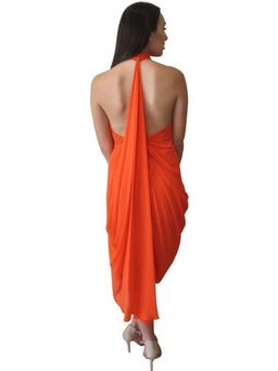 Carla Zampatti Siren Teardrop Gown Orange Size 6 for rent on The Volte - image 2