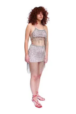 Clio Peppiatt Marie Swarovski Halter Top Size 6 for rent on The Volte - image 1