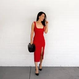 Bec & Bridge C'est Cool Midi Dreess in Red Size 6 for rent on The Volte - image 1