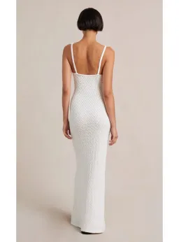 Bec & Bridge Effie Knit Key Dress White Size AU 6  for rent on The Volte - image 2