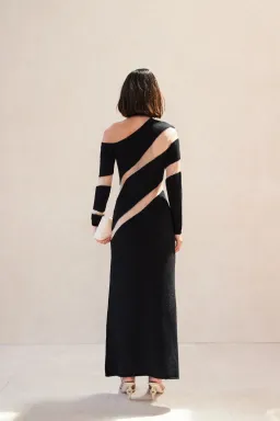 Cult Gaia Nessa Knit Dress Black Size 8 for rent on The Volte - image 4