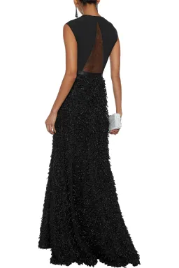 Halston Heritage Black Gown Size 6 for rent on The Volte - image 2