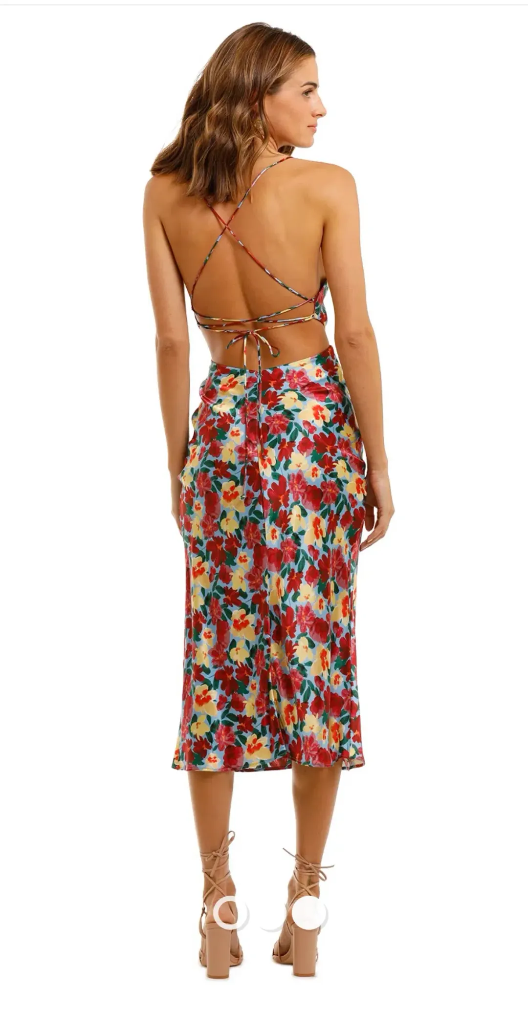Bec and Bridge Lucette Midi Dress Print Size 8 for rent on The Volte - main image