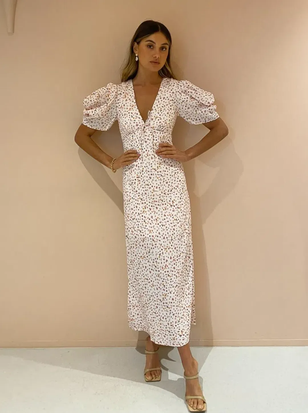 Significant Other Malarie Dress Ditsy Wild Flowers Print Size 8 for rent on The Volte - main image