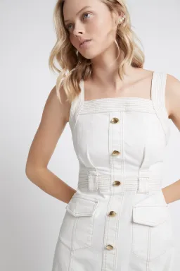 Aje Reclaim Midi Dress White Size 10 for rent on The Volte - image 2