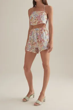 Ownley Cole Short and Malibu Halter Top Set Rumba Floral Size 10 for rent on The Volte - image 2