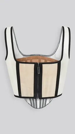 Dion Lee Spacer Knit Corset Top Cream Size 4 for rent on The Volte - image 5