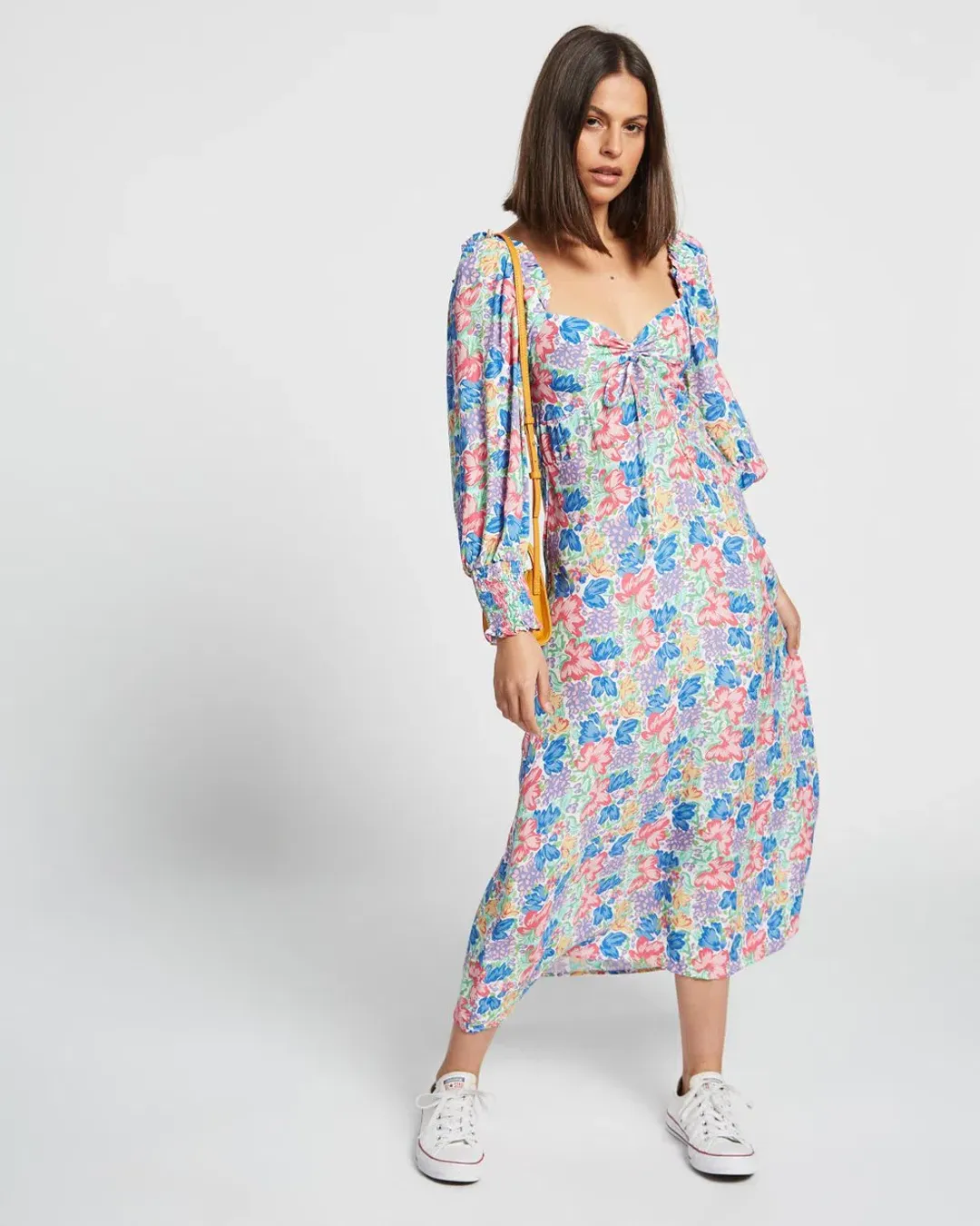 Faithfull the Brand The Mathilde Midi Dress Jemima Floral Size 14 for rent on The Volte - main image