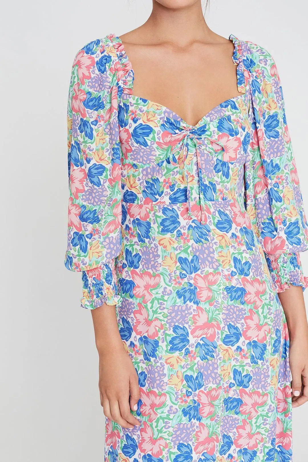 Faithfull the Brand The Mathilde Midi Dress Jemima Floral Size 14 for rent on The Volte - main image