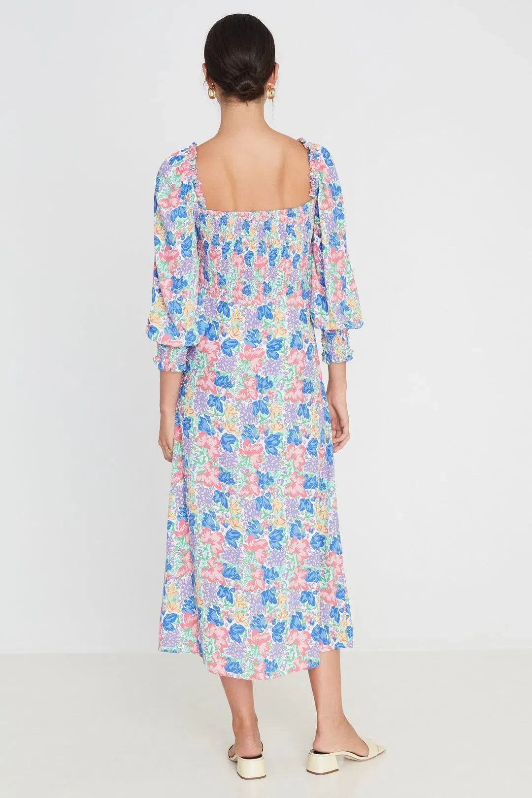 Faithfull the Brand The Mathilde Midi Dress Jemima Floral Size 14 for rent on The Volte - main image