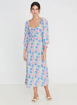 Faithfull the Brand The Mathilde Midi Dress Jemima Floral Size 14 for rent on The Volte - image 1