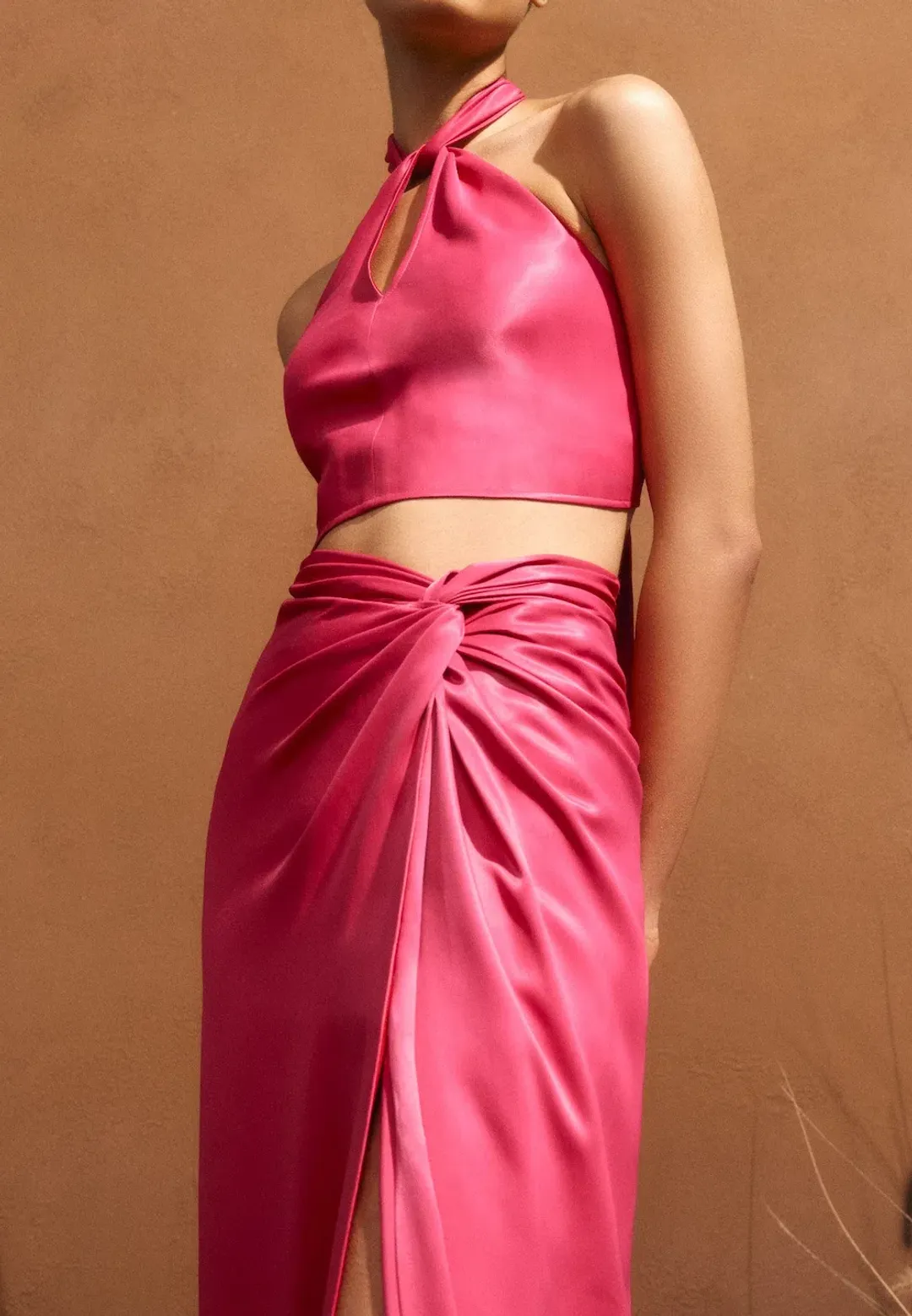 Scanlan Theodore Satin Drape Set Pink Size AU 6 for rent on The Volte - main image