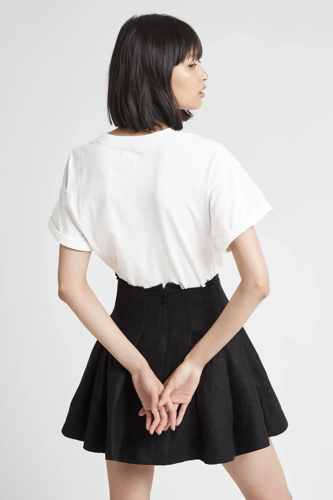 Aje Byblos Mini Skirt Black Size 8 for rent on The Volte - main image