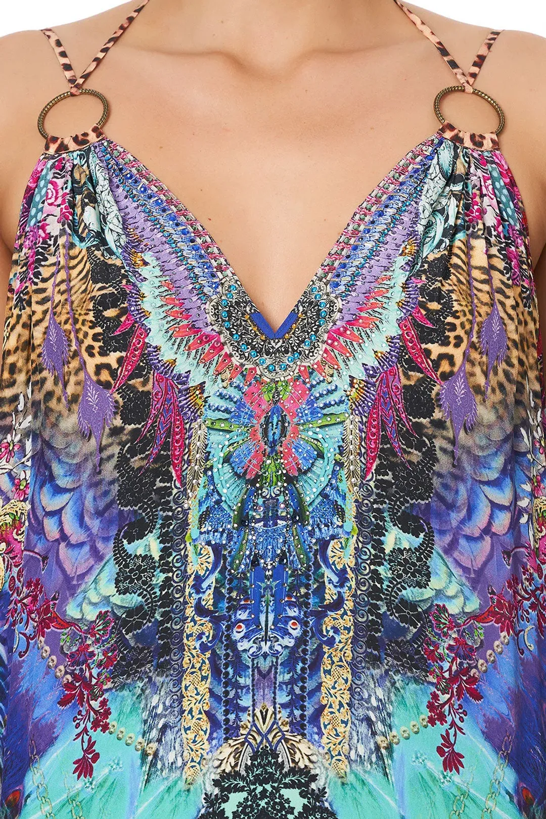 Camilla Basilica Beauty Strap Ring Dress Print One Size  for rent on The Volte - main image