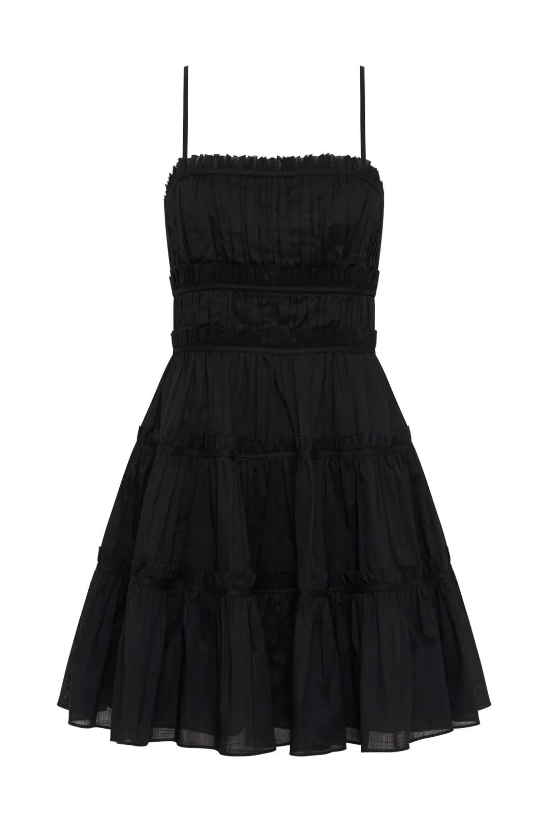 Aje Breathless Mini Dress Black Size 12 for rent on The Volte - main image