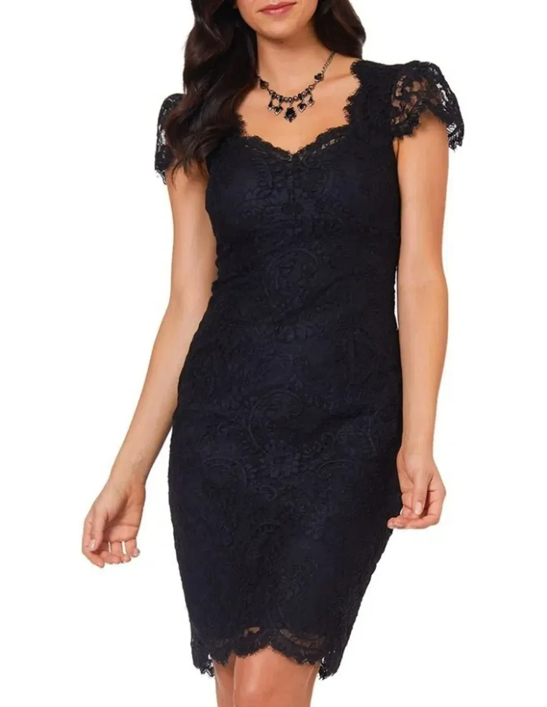 Alannah Hill I Think of You Dress Black Size 6  for rent on The Volte - main image