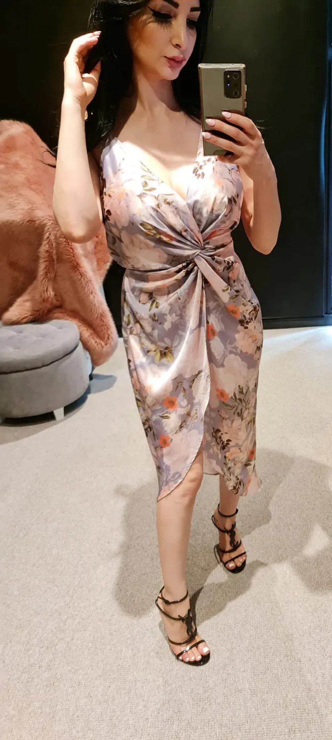 Sheike Floral Midi Dress Print Size 6 for rent on The Volte - main image