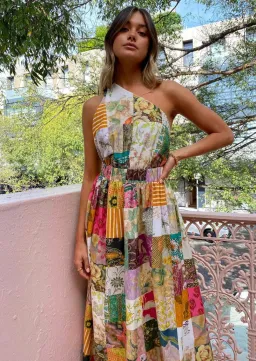 Alemais Hattie One Shoulder Midi Dress Print Size 8 for rent on The Volte - image 5