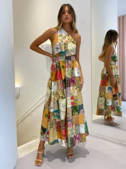 Alemais Hattie One Shoulder Midi Dress Print Size 8 for rent on The Volte - image 1