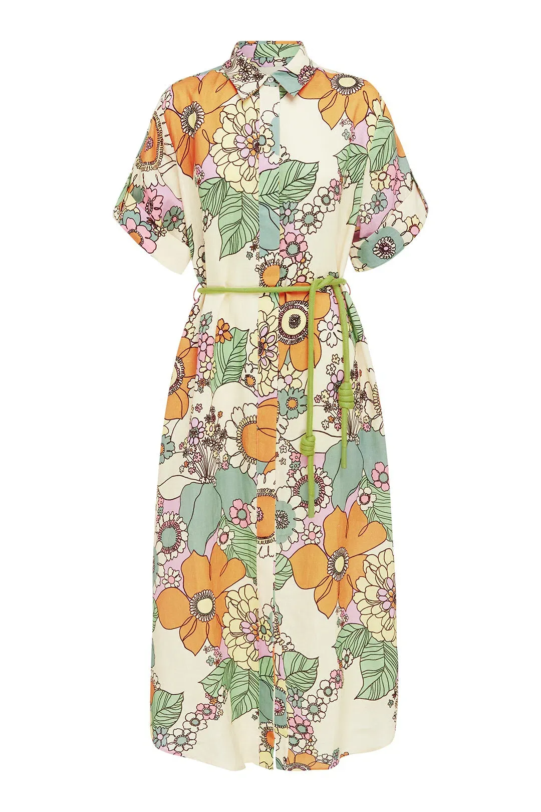 Alemais Farrah Shirtdress Print Size 6 for rent on The Volte - main image