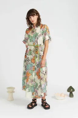 Alemais Farrah Shirtdress Print Size 6 for rent on The Volte - image 1