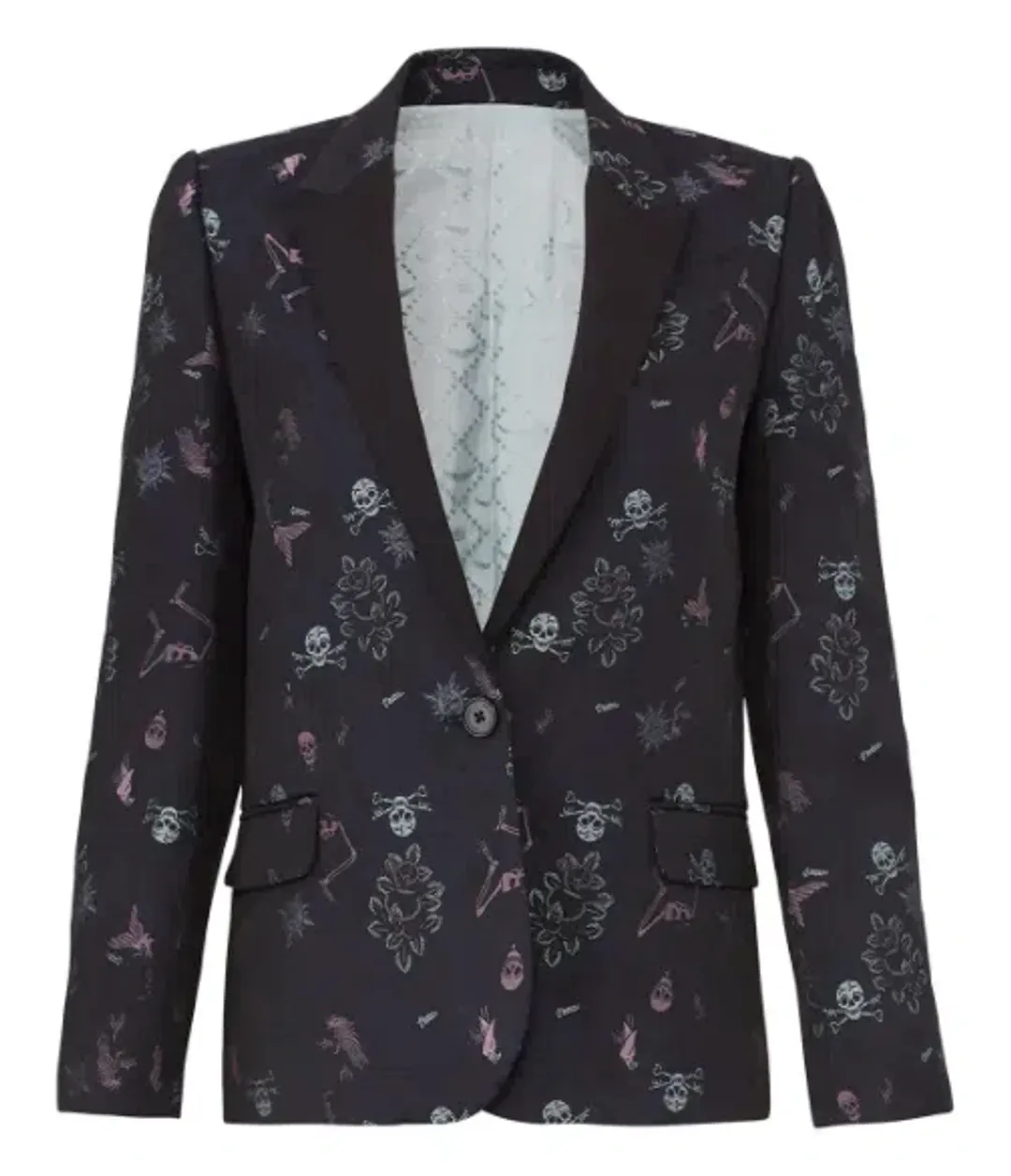 Zadig & Voltaire Blazer Victor Jac Tattoo Print Size 8 for rent on The Volte - main image