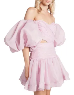 Aje Myriad Cut Out Mini Dress  Pink Size 12 for rent on The Volte - image 7