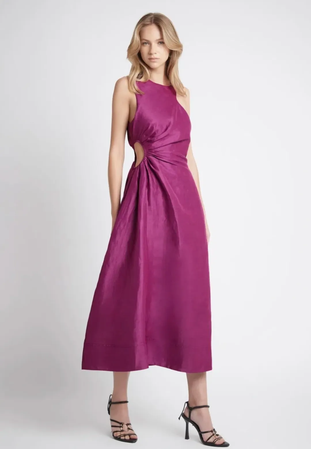 Aje Chateau Cut Out Dress Purple Size 10 for rent on The Volte - main image