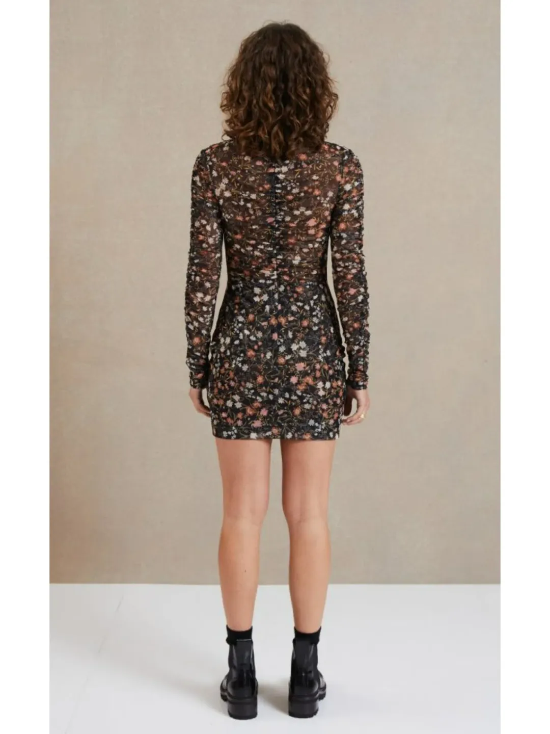 Bec & Bridge Midnight Fauna Mini Dress Print Size AU 6 for rent on The Volte - main image