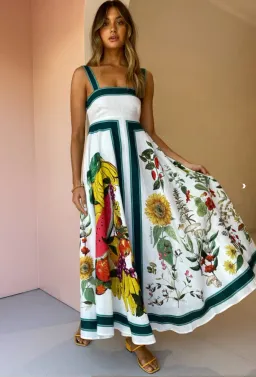 Alemais Frutta Midi Sundress Print Size 12  for rent on The Volte - image 2