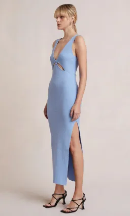 Bec & Bridge Zahara Knit Midi Dress Blue Size 12  for rent on The Volte - image 3