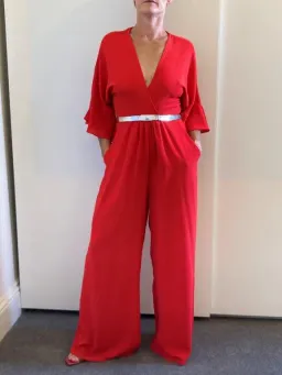 Tussah Marta Jumpsuit Red Size 8 for rent on The Volte - image 4