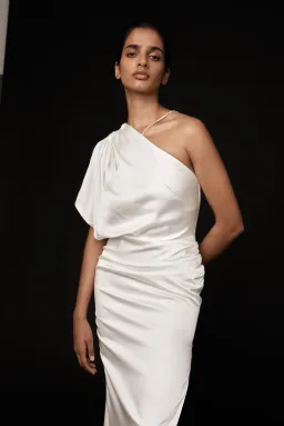 Manning Cartell Miami Heat Asymmetric Dress White Size AU 16 for rent on The Volte - image 3