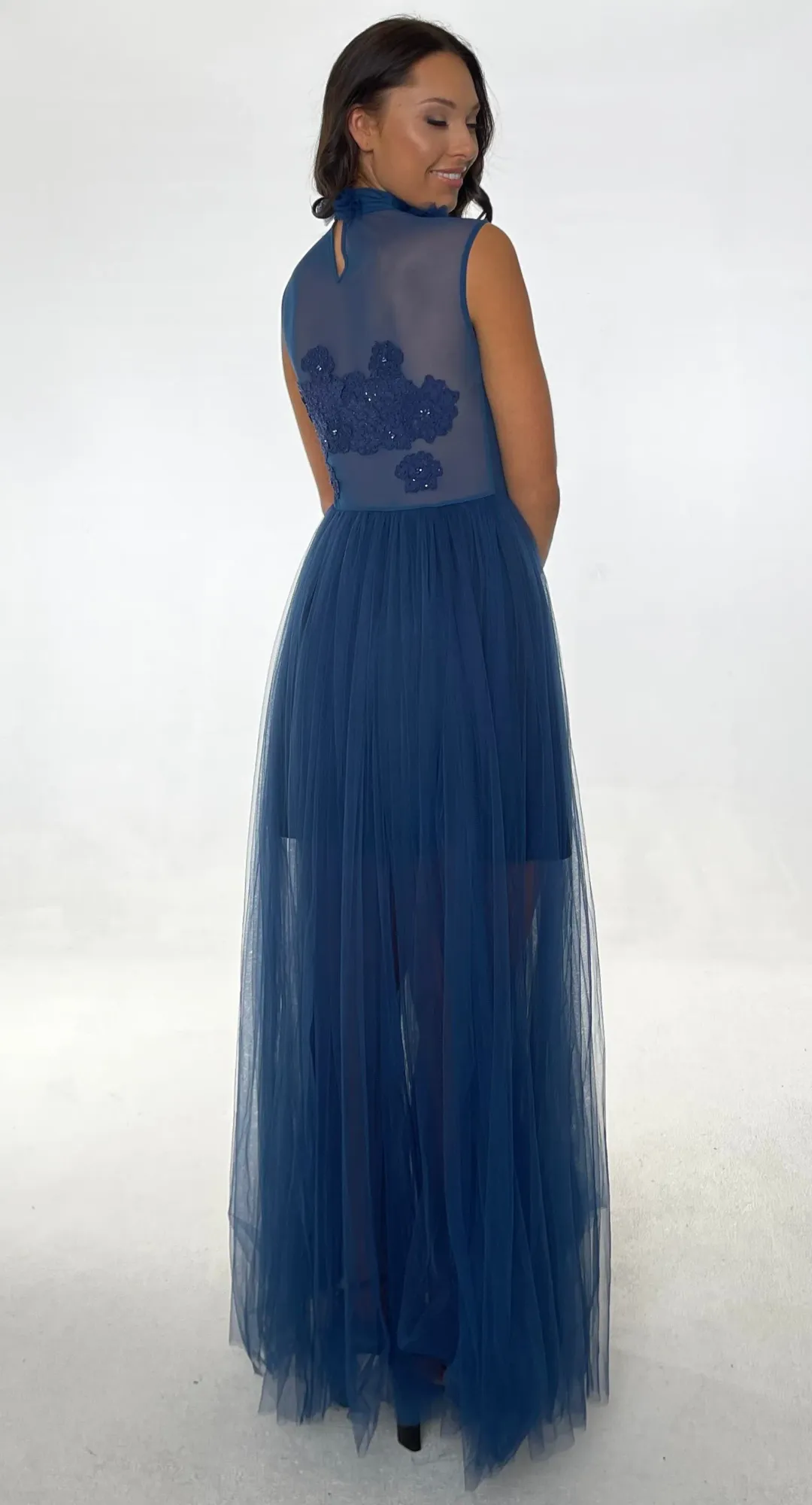 Jonte Dreamer Gown Midnight Blue Size 10  for rent on The Volte - main image
