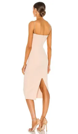 MISHA Irisa Midi Dress Nude Size 6/XS for rent on The Volte - image 3