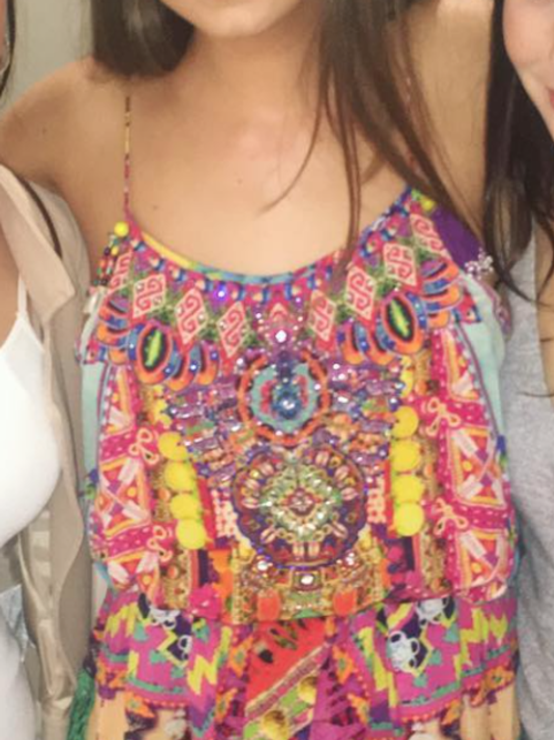 Camilla Childs Play Shoestring Strap Playsuit Print Size 6 for rent on The Volte - main image